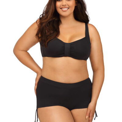 Kostium kąpielowy dwuczęściowy Plus Size ze spodenkami L3136