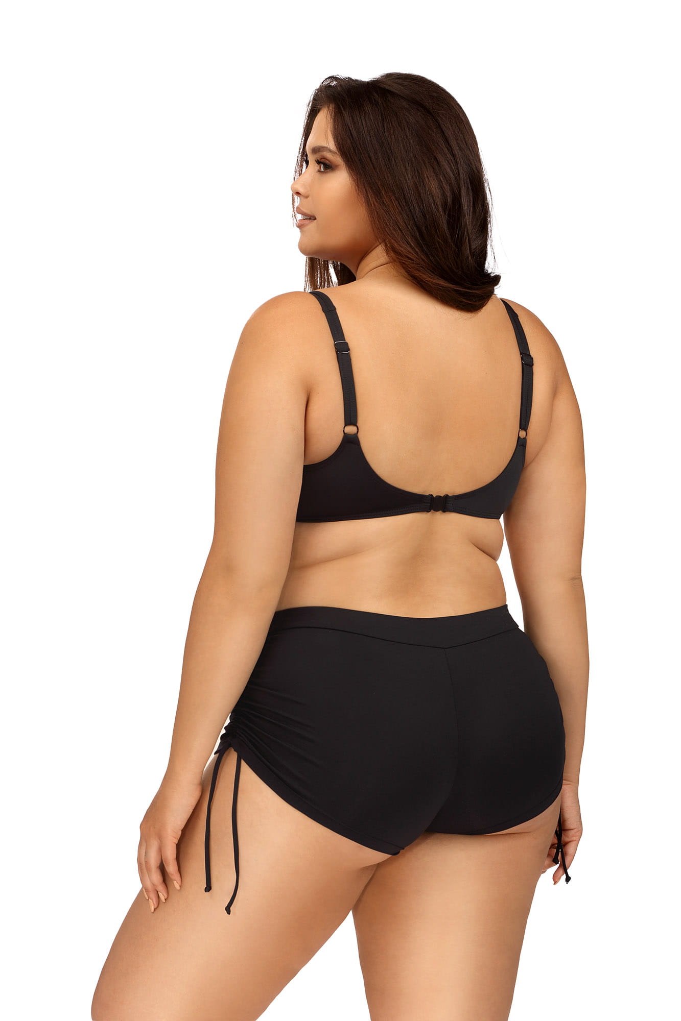 Kostium kąpielowy dwuczęściowy Plus Size ze spodenkami L3136 - zdjęcie 2