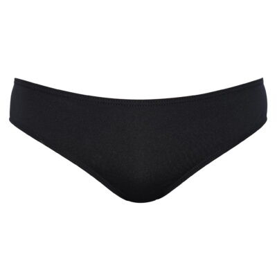 Czarne figi typu brazyliany - tanga L8006