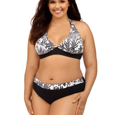 Strój kąpielowy dwuczęściowy z kolekcji Plus Size z miękką miską L1206